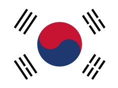 Flagge von Südkorea / Flag of South Korea