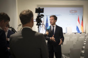 Mark Rutte, Prime Minister of the Netherlands, gives an interview following the G20 summit.