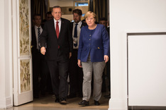 Bundeskanzlerin Angela Merkel mit Recep Tayyip Erdogan, Präsident der Türkei.