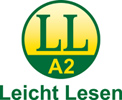 Logo: LL - Leicht Lesen - Stufe A2