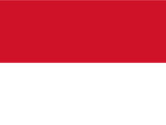 Flagge von Indonesien /Flag of Indonesia