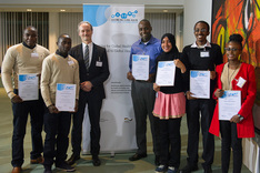 The prize-winners of the Federal Development Ministry's "Hacking for Global Health" competition