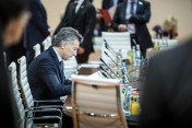 Mauricio Macri, President of Argentina, before the start of the G20 summit’s third working session.